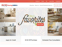 Tablet Screenshot of pecksflooring-america.com